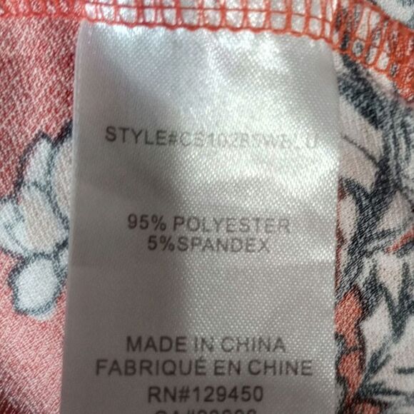 2 For 30 Como Blu Shirt Ladies 3x Floral Short‎ sleeve - Picture 6 of 7